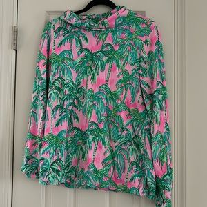 Lilly Pulitzer Long Sleeve shirt with build in mask